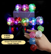 Nessiworld Kristal LED Parti Yüzük Seti (6'lı)